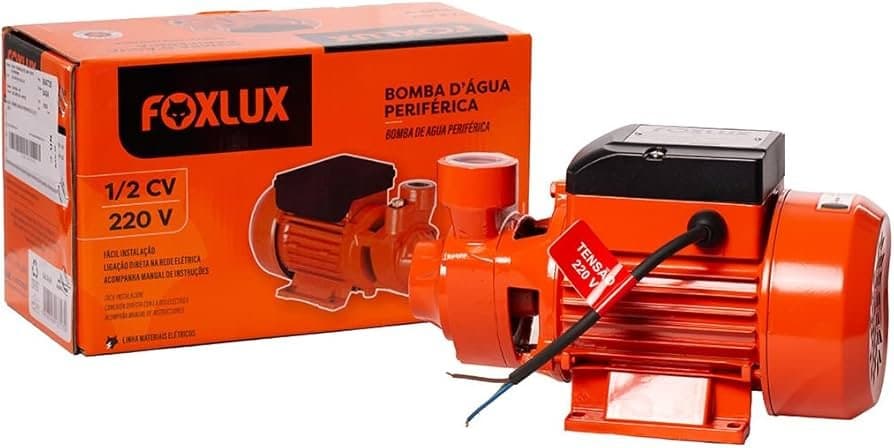Bomba D'agua Periferica 1/2CV Foxlux 220V