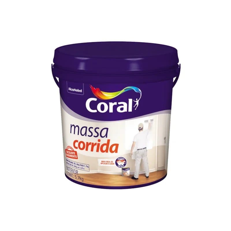 Massa Corrida Coral 5,7kg